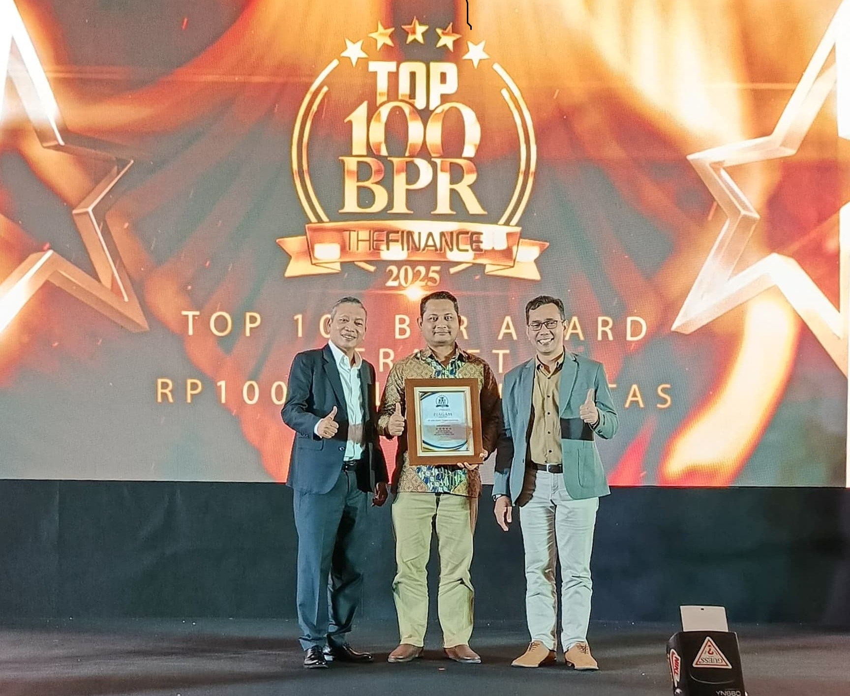 Bank Djoko Tingkir Masuk Dalam Top 100 BPR 2025 Dengan Kategori BPR Beraset 100 Miliar Ke Atas dari The Finance